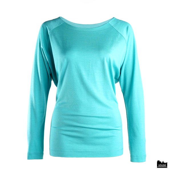 Shirt Kaja aus Bio Merinowolle türkis